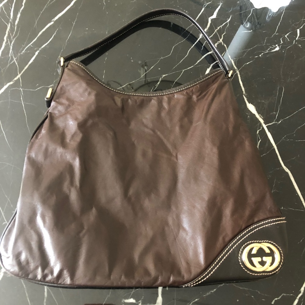 Gucci Britt leather hobo bag